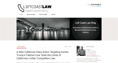Desktop Screenshot of leftcoastlaw.com