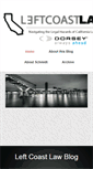 Mobile Screenshot of leftcoastlaw.com