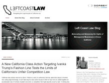 Tablet Screenshot of leftcoastlaw.com